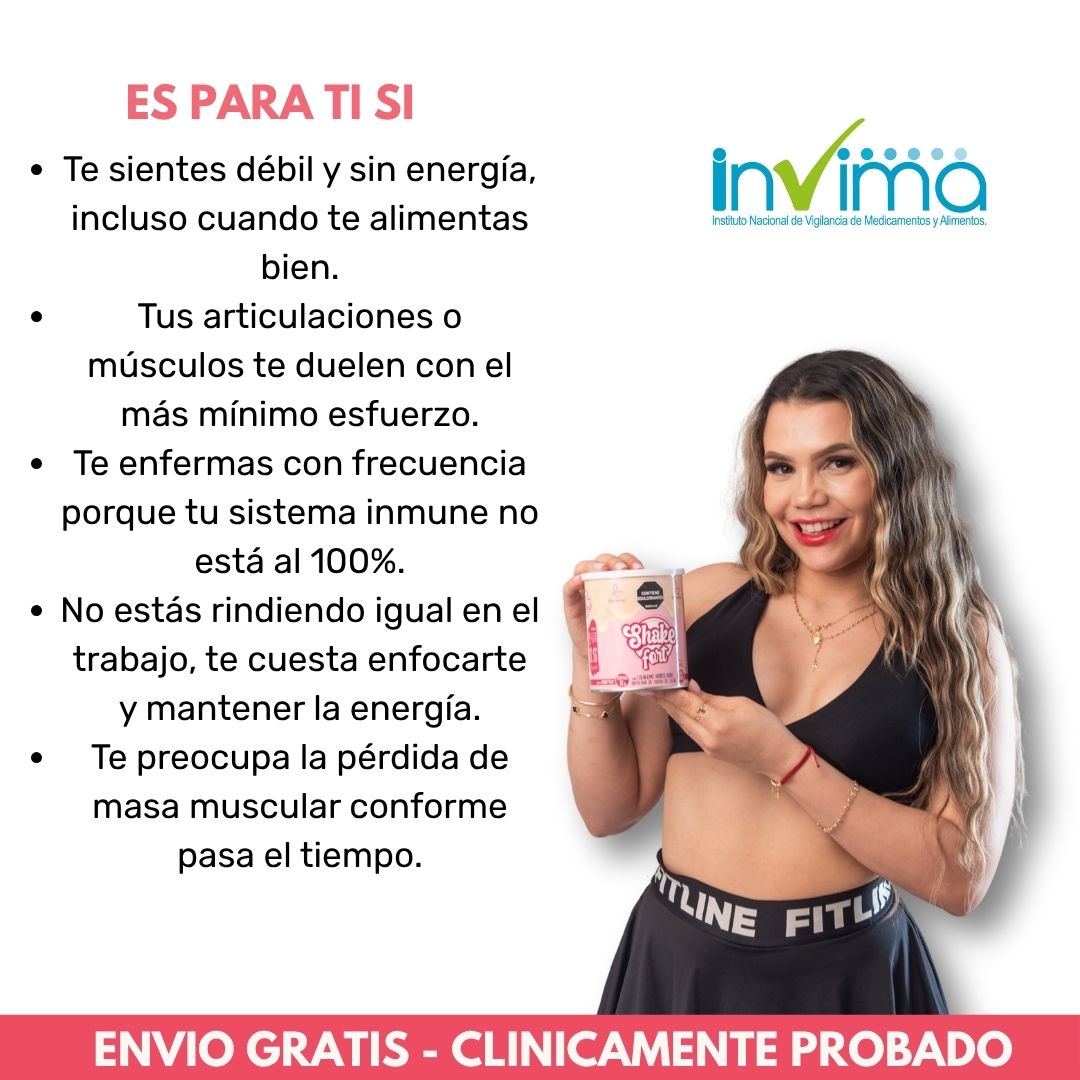 ShakeFort - Batido revitalizante | Potencia tu energía, reduce cortisol y mejora tu apariencia