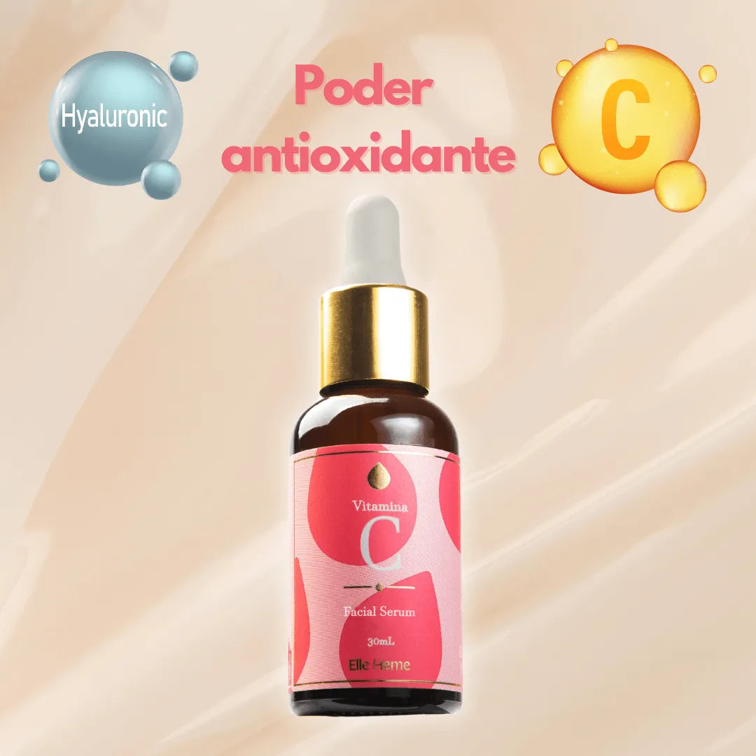 Vitamina C Elle Heme con Acido hialurónico | Suero Antiedad