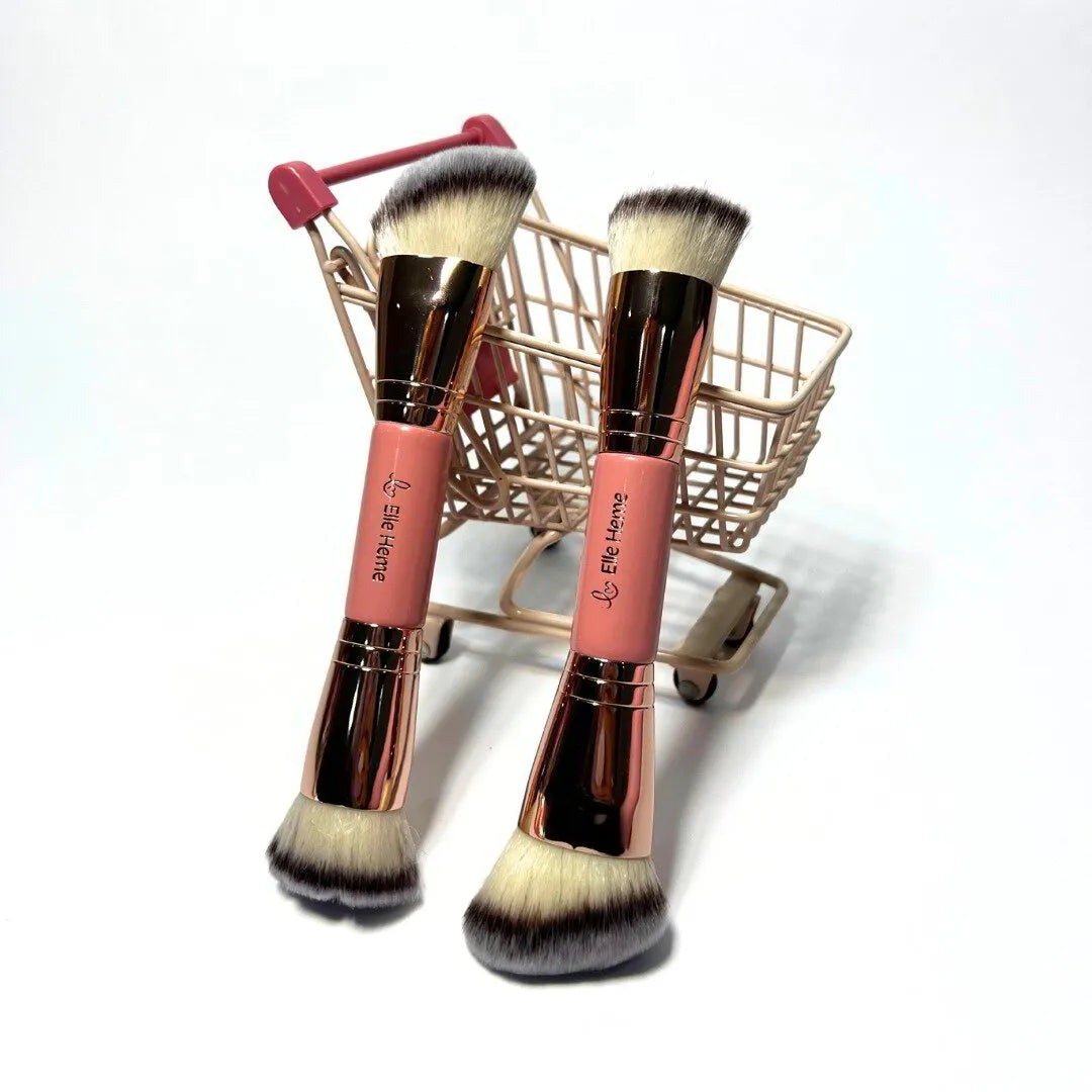 Brocha doble Plana y angular LM | Productos en crema + Base