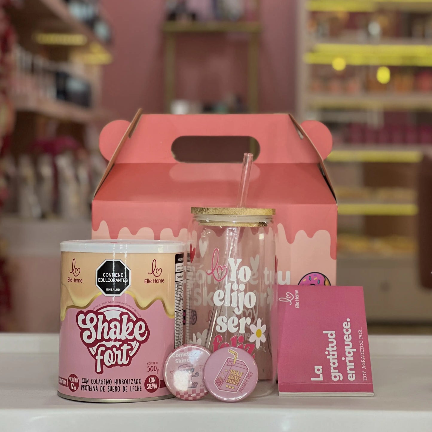 Cajita feliz Shakefort + Vaso Pitillo
