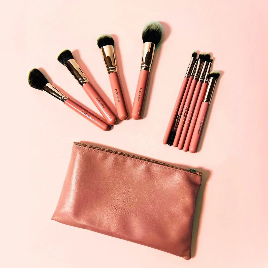 Kit de brochas ElleHeme x 10 brochas esenciales