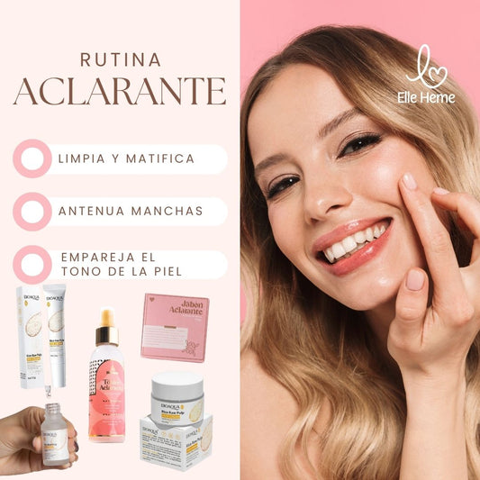 Rutina Aclarante | Combo para uso diario