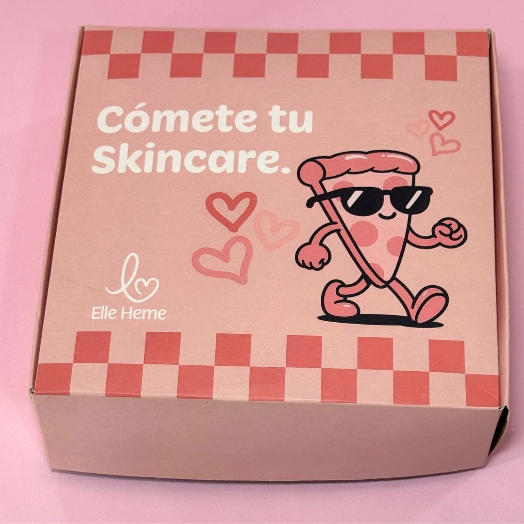 Caja de pizza Skincare box ElleHeme