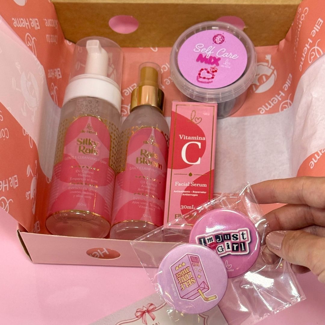 Caja de pizza Skincare box ElleHeme