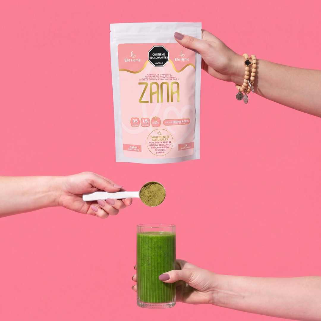 Zana ® | Fibra en polvo para prevenir estreñimiento sabor a frutos rojos