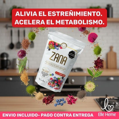 Fibra Zana ® | Combate el estreñimiento y la inflamación | Delicioso sabor