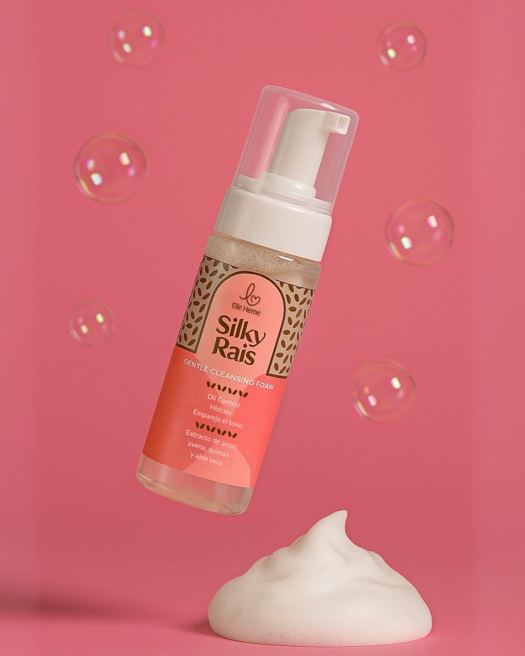 Silky Rais | Espuma facial limpiadora, aclarante y control grasa