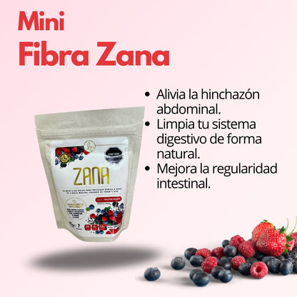 Mini fibra Zana ® | Fibra en polvo para prevenir estreñimiento sabor a frutos rojos 120 gr