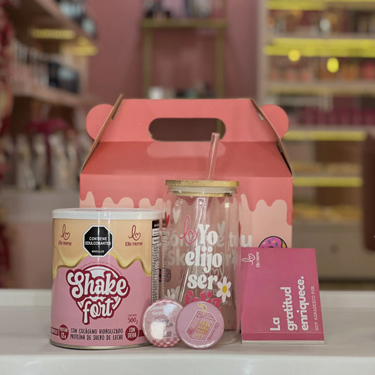 Cajita feliz Shakefort + Vaso Pitillo